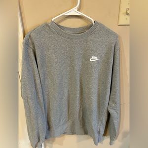 grey nike crewneck